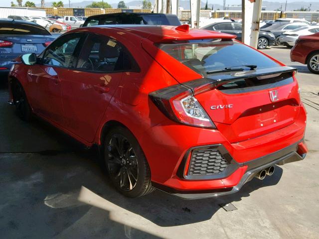 SHHFK7H98JU415035 - 2018 HONDA CIVIC SPOR RED photo 3