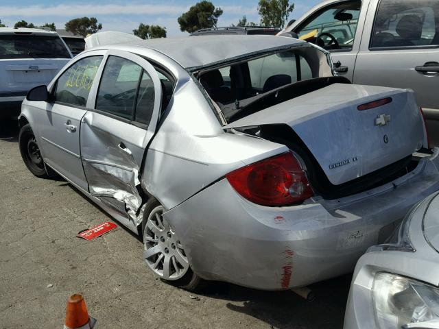 1G1AD5F50A7159367 - 2010 CHEVROLET COBALT 1LT SILVER photo 3