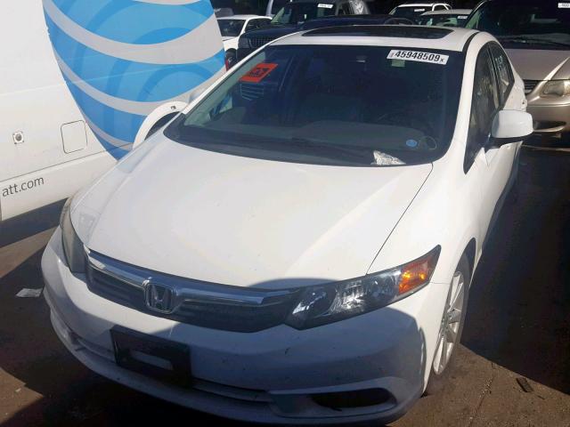 2HGFB2F92CH525634 - 2012 HONDA CIVIC EXL 白色 照片 2