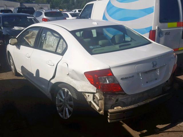 2HGFB2F92CH525634 - 2012 HONDA CIVIC EXL 白色 照片 3