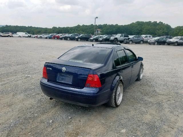 3VWSK69M01M204207 - 2001 VOLKSWAGEN JETTA GLS BLUE photo 4