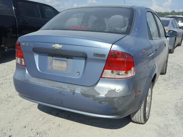 KL1TD56616B662586 - 2006 CHEVROLET AVEO BASE Mavi foto 4