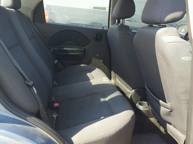 KL1TD56616B662586 - 2006 CHEVROLET AVEO BASE Mavi foto 6