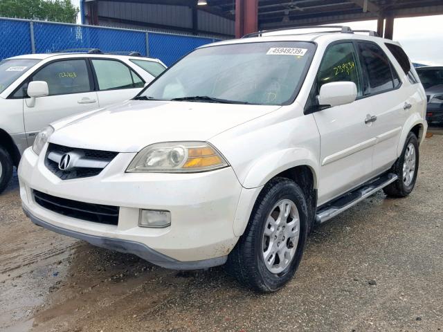 2HNYD18886H532277 - 2006 ACURA MDX TOURIN WHITE photo 2