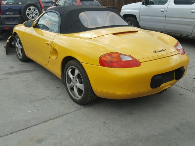 WP0CA29852U623589 - 2002 PORSCHE BOXSTER YELLOW photo 3