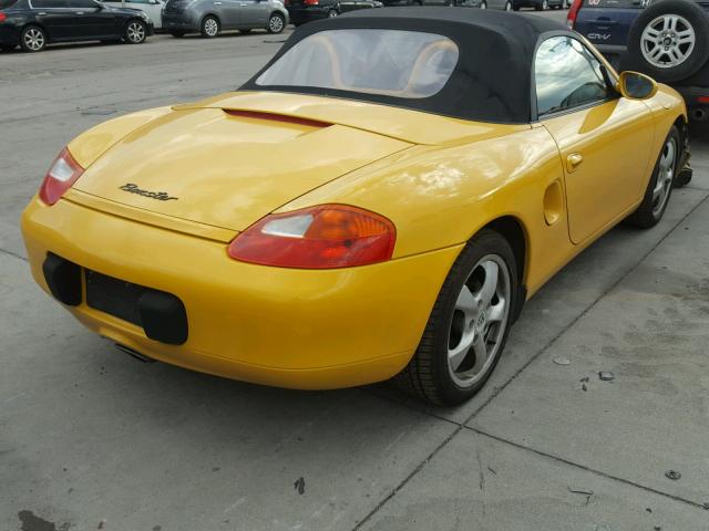 WP0CA29852U623589 - 2002 PORSCHE BOXSTER YELLOW photo 4