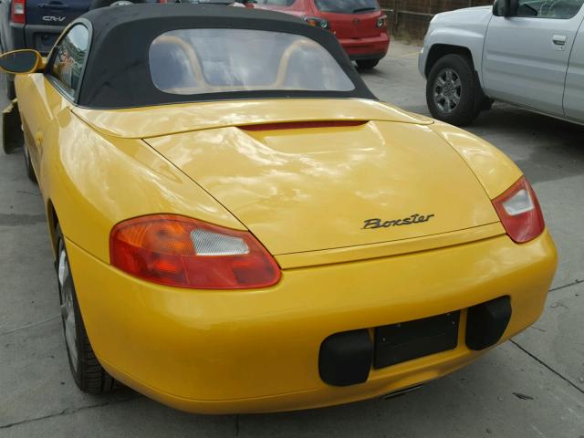 WP0CA29852U623589 - 2002 PORSCHE BOXSTER YELLOW photo 6