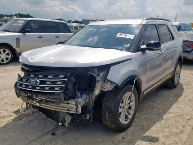 1FM5K7D81HGA27022 - 2017 FORD EXPLORER X SILVER photo 2