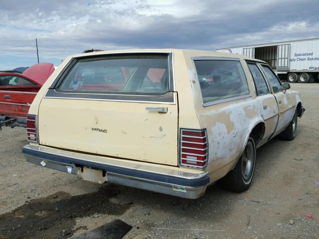 2L35Y7X129465 - 1977 PONTIAC STATION WA YELLOW photo 4