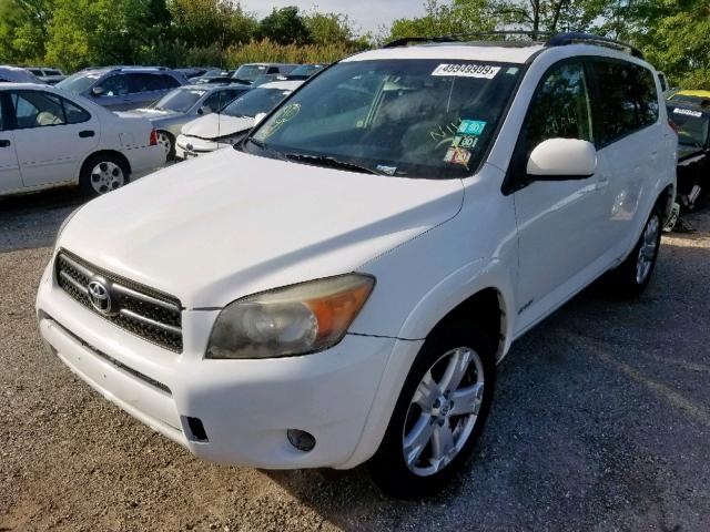 JTMBD32V876052944 - 2007 TOYOTA RAV4 SPORT WHITE photo 2