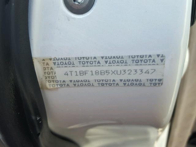 4T1BF18B5XU323347 - 1999 TOYOTA AVALON WHITE photo 10