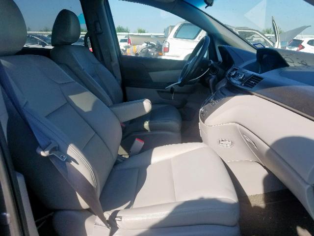 5FNRL5H25HB017018 - 2017 HONDA ODYSSEY LX GRAY photo 5