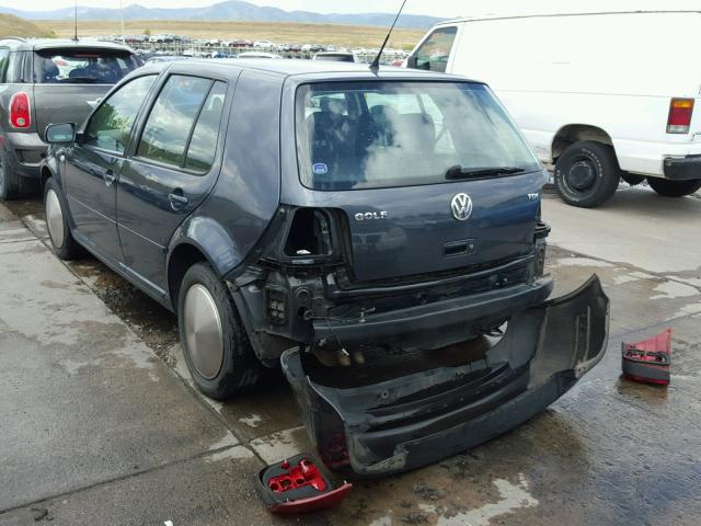 9BWFR61J244042667 - 2004 VOLKSWAGEN GOLF GL TD GRAY photo 3