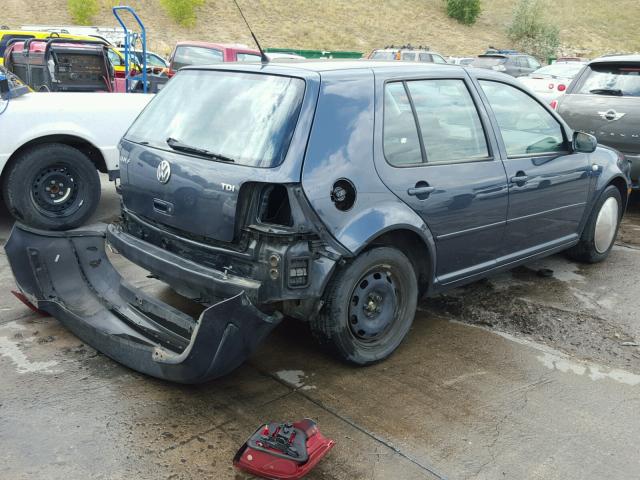 9BWFR61J244042667 - 2004 VOLKSWAGEN GOLF GL TD GRAY photo 4