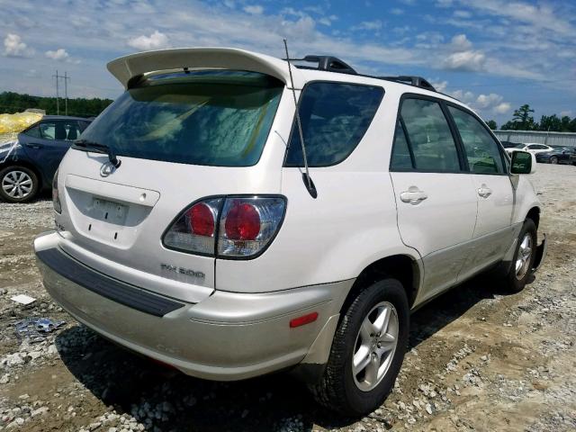 JTJHF10U010200689 - 2001 LEXUS RX 300 WHITE photo 4