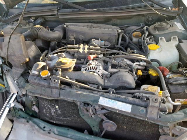 JF1SF65542H717333 - 2002 SUBARU FORESTER S Yaşıl foto 7