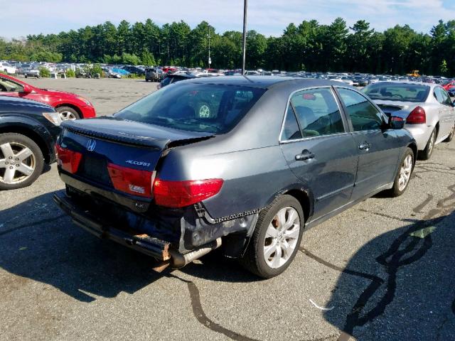 1HGCM564X5A016346 - 2005 HONDA ACCORD LX GRAY photo 4