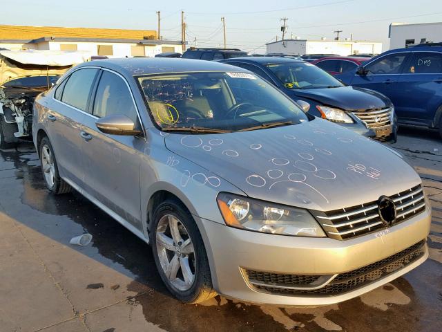 1VWBH7A38CC085656 - 2012 VOLKSWAGEN PASSAT SE SILVER photo 1