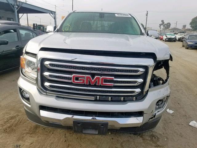 1GTG5CE39F1272943 - 2015 GMC CANYON SLT SILVER photo 9