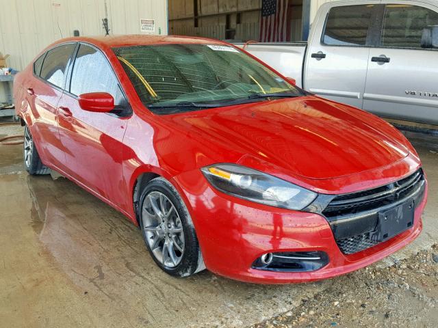 1C3CDFBBXED767474 - 2014 DODGE DART SXT RED photo 1