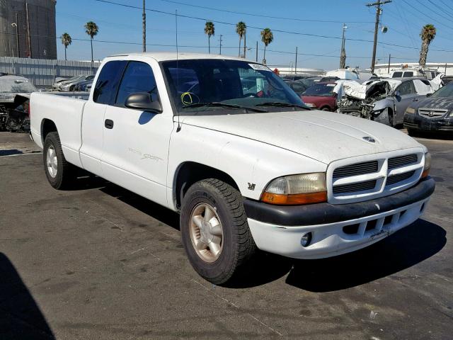 1B7GL22N7YS738341 - 2000 DODGE DAKOTA WHITE photo 1