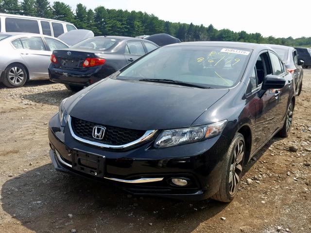 2HGFB2F97EH515605 - 2014 HONDA CIVIC EXL 黑色 照片 2