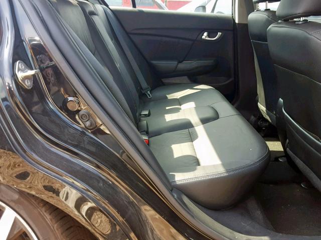 2HGFB2F97EH515605 - 2014 HONDA CIVIC EXL 黑色 照片 6