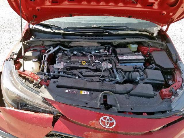 JTDS4RCE6LJ005582 - 2020 TOYOTA COROLLA SE RED photo 7