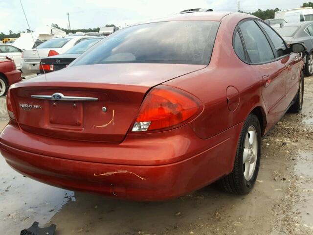 1FAFP55U9YA257880 - 2000 FORD TAURUS SES RED photo 4