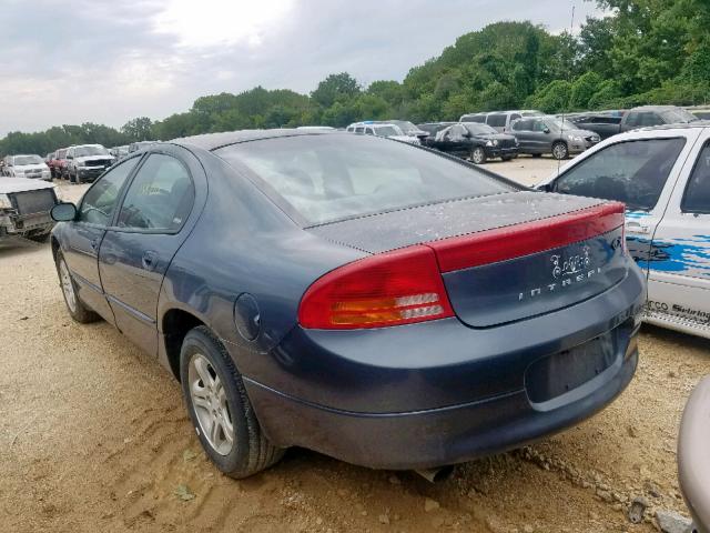 2B3HD56U0YH104902 - 2000 DODGE INTREPID E BLUE photo 3