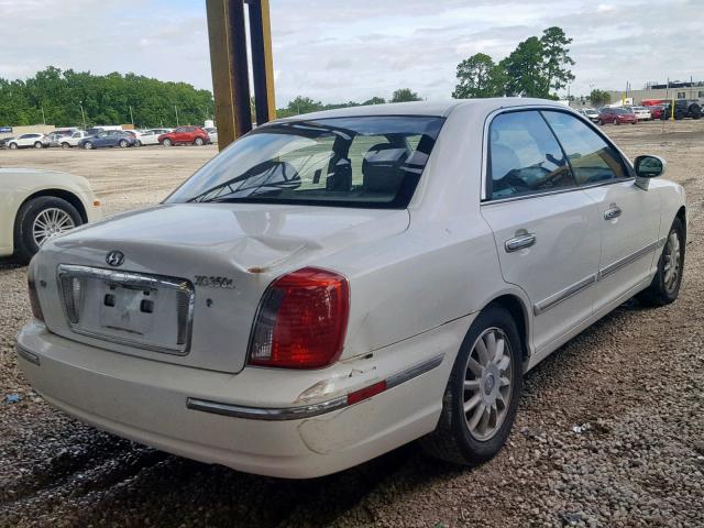 KMHFU45E75A386228 - 2005 HYUNDAI XG 350 WHITE photo 4