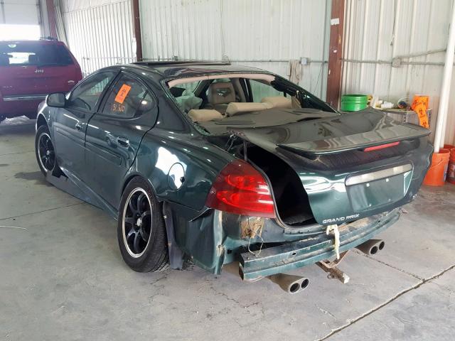 2G2WR524941235332 - 2004 PONTIAC GRAND PRIX GREEN photo 3