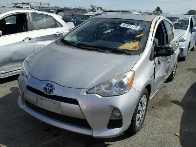 JTDKDTB30C1507646 - 2012 TOYOTA PRIUS C SILVER photo 2