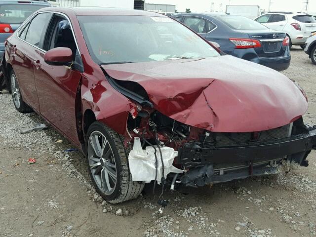 4T1BK1FK1FU564299 - 2015 TOYOTA CAMRY XSE RED photo 1