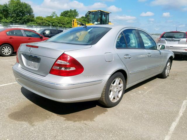 WDBUF65J53A203855 - 2003 MERCEDES-BENZ E 320 SILVER photo 4