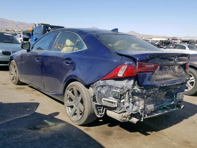 JTHBF1D28F5052432 - 2015 LEXUS IS 250 BLUE photo 3