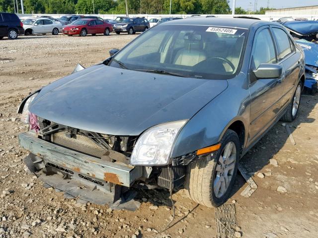 3FAFP08116R131276 - 2006 FORD FUSION SEL GREEN photo 2