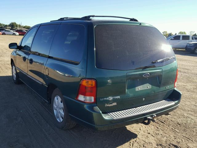 2FMZA51432BA89711 - 2002 FORD WINDSTAR L GREEN photo 3