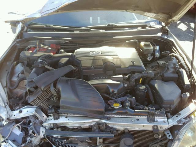 JTHBD192530066294 - 2003 LEXUS IS 300 SILVER photo 7