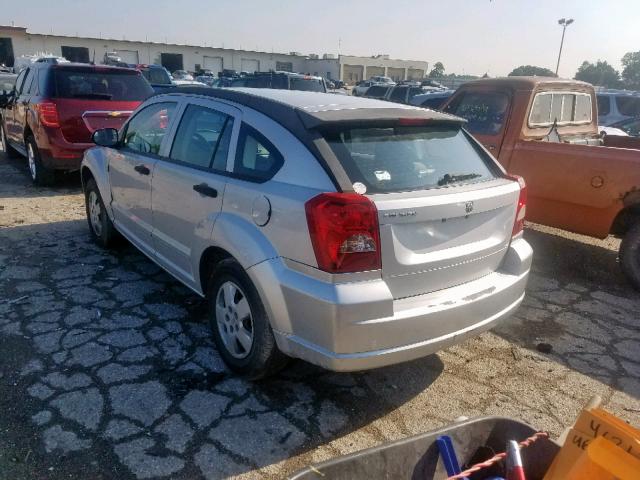 1B3HB28BX7D567027 - 2007 DODGE CALIBER GRAY photo 3