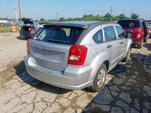 1B3HB28BX7D567027 - 2007 DODGE CALIBER GRAY photo 4