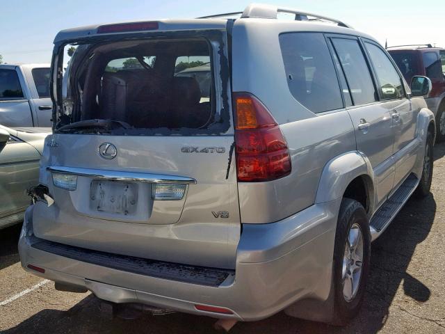 JTJBT20X550083664 - 2005 LEXUS GX 470 GRAY photo 4