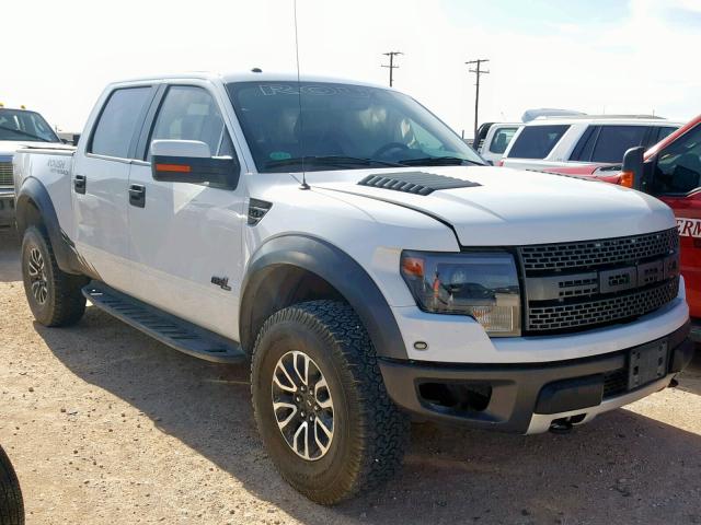 1FTFW1R66DFD42206 - 2013 FORD F150 SVT R WHITE photo 1