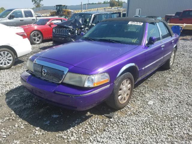 2MEFM75WX3X604129 - 2003 MERCURY GRAND MARQ PURPLE photo 2