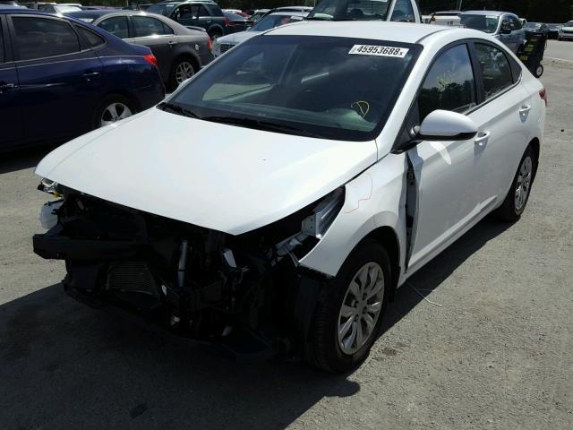 3KPC24A36JE024433 - 2018 HYUNDAI ACCENT SEL WHITE photo 2