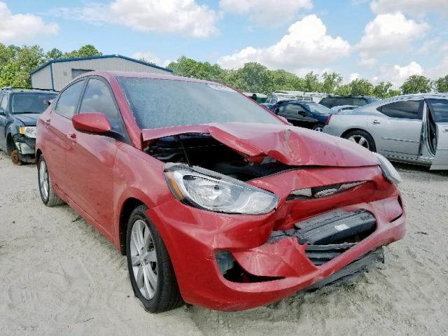 KMHCU4AE8DU293272 - 2013 HYUNDAI ACCENT GLS RED photo 1