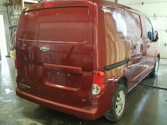 3N63M0ZNXFK733123 - 2015 CHEVROLET CITY EXPRE RED photo 4