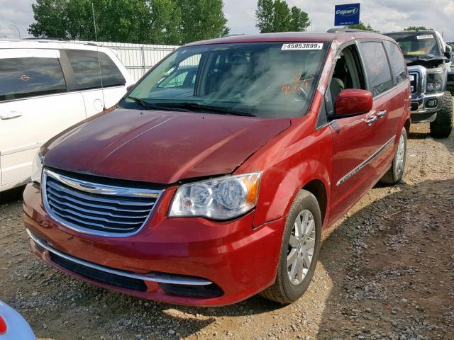 2C4RC1BG2ER409564 - 2014 CHRYSLER TOWN & COU MAROON photo 2