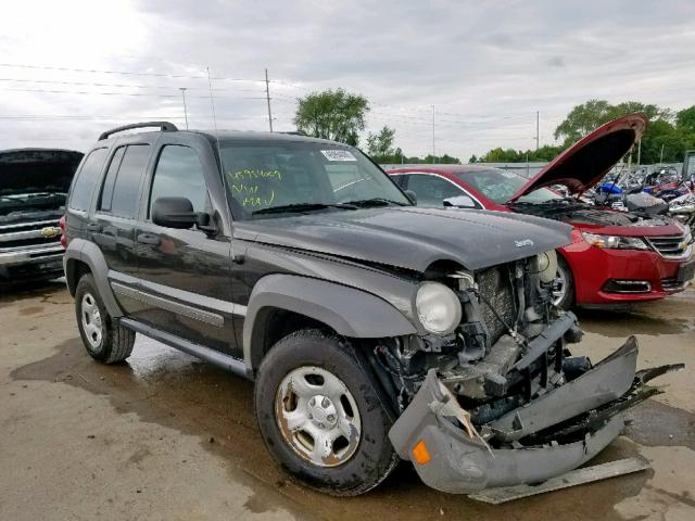 1J4GL48K56W279657 - 2006 JEEP LIBERTY SP GREEN photo 1