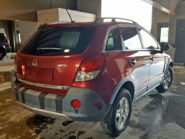 3GSCL33PX8S702351 - 2008 SATURN VUE XE RED photo 4